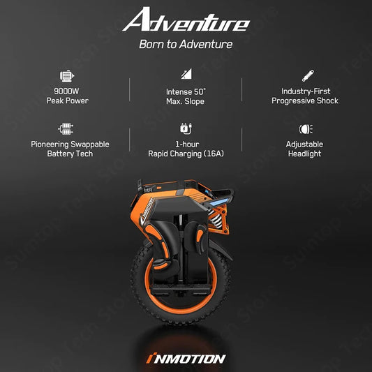 INMOTION V14 Electric Unicycle suspension and motor design