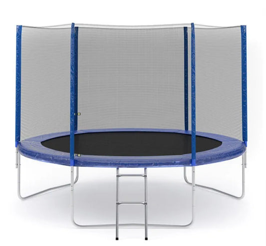 6ft garden trampoline with safety net for kids outdoor play equipment