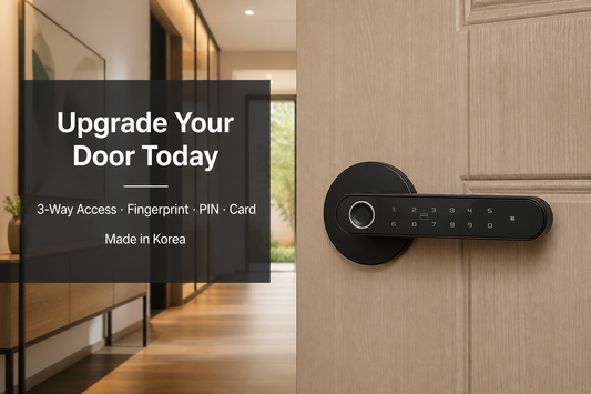 WELKOM Biometric Smart Door Lock | Fingerprint & Keyless Entry | 3-Way Access