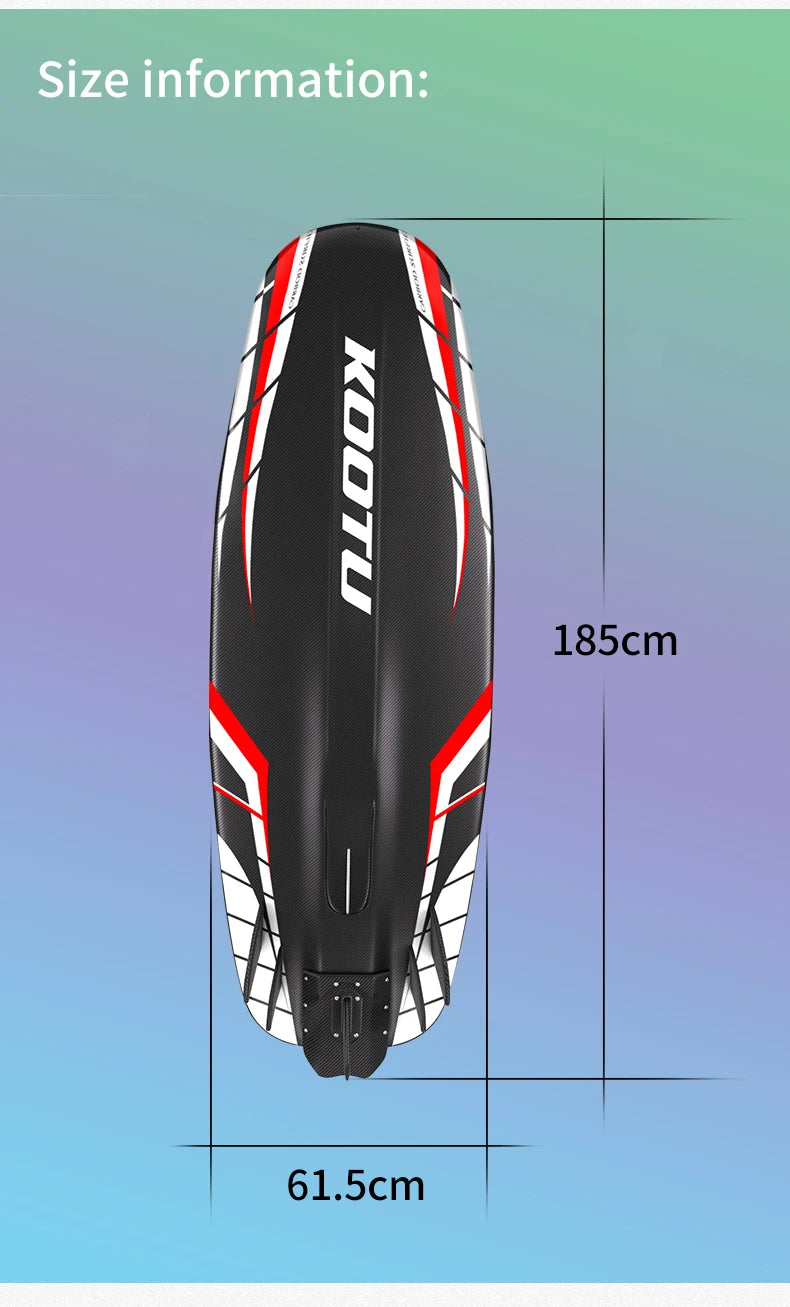 KOOTU Fuel Surfboard Summer Jet Surfboards Lightweight Carbon Fiber Surfboards with 109cc Engine Electric Surfboards