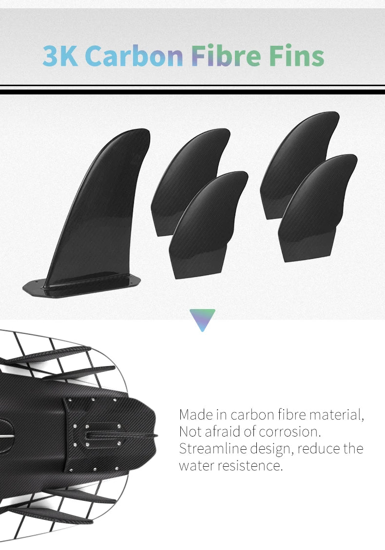 KOOTU Fuel Surfboard Summer Jet Surfboards Lightweight Carbon Fiber Surfboards with 109cc Engine Electric Surfboards