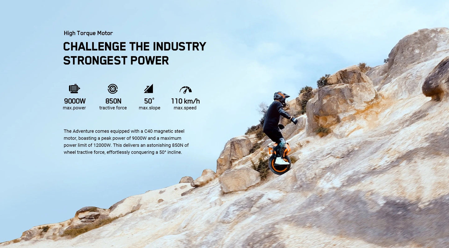 INMOTION V14 Electric Unicycle 9000W Off-Road EUC | 70km/h