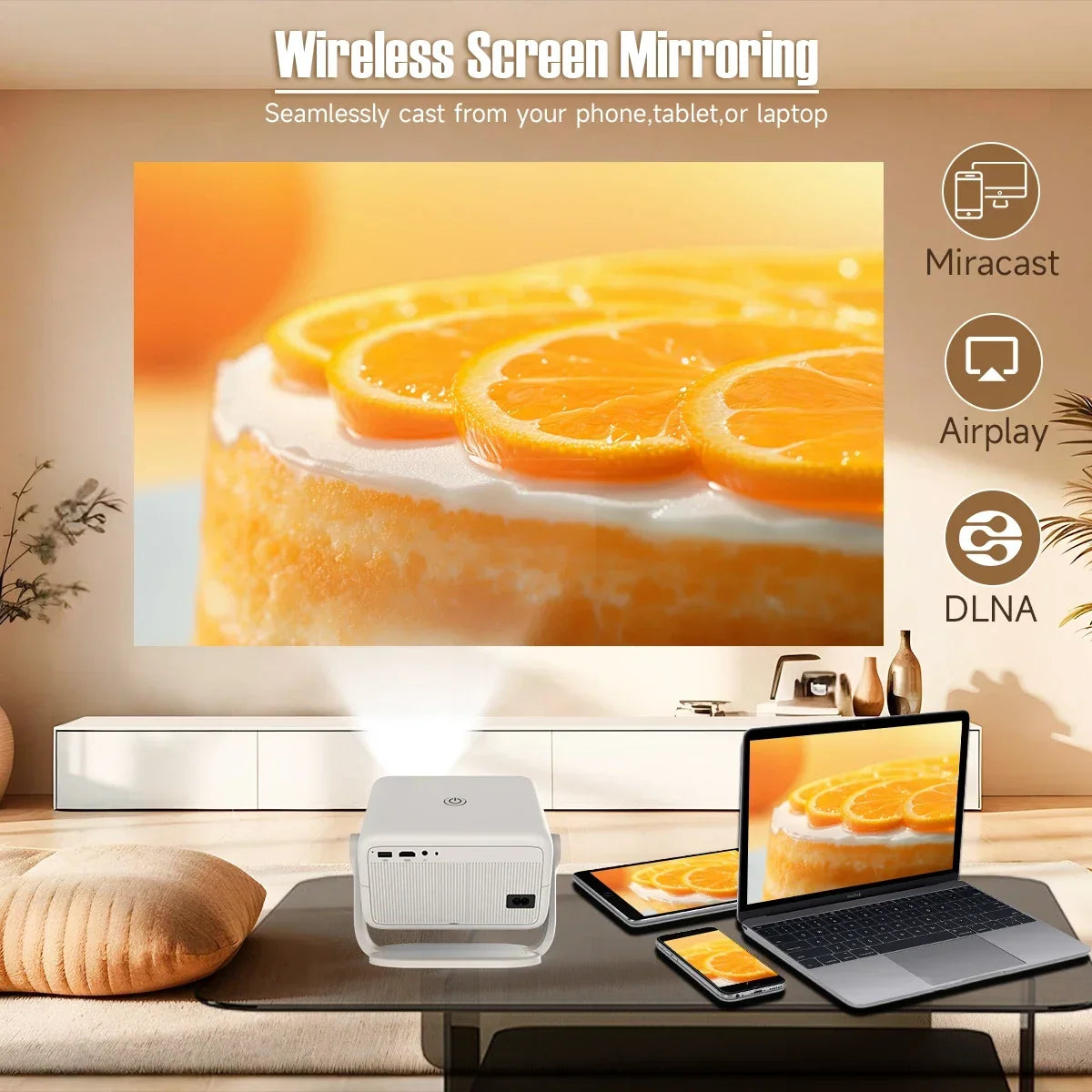 Magcubic Native 1080P Smart Projector | 650 ANSI, Android 11, Auto Keystone