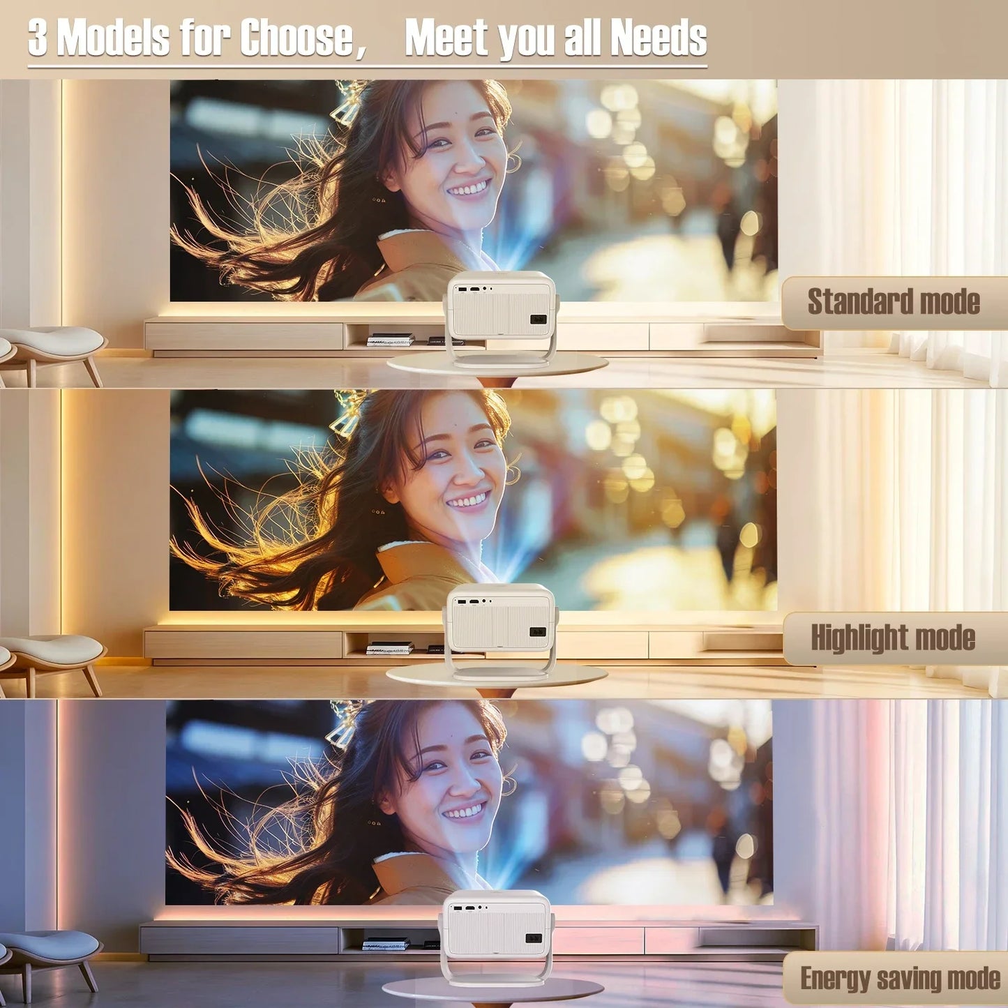Magcubic Native 1080P Smart Projector | 650 ANSI, Android 11, Auto Keystone