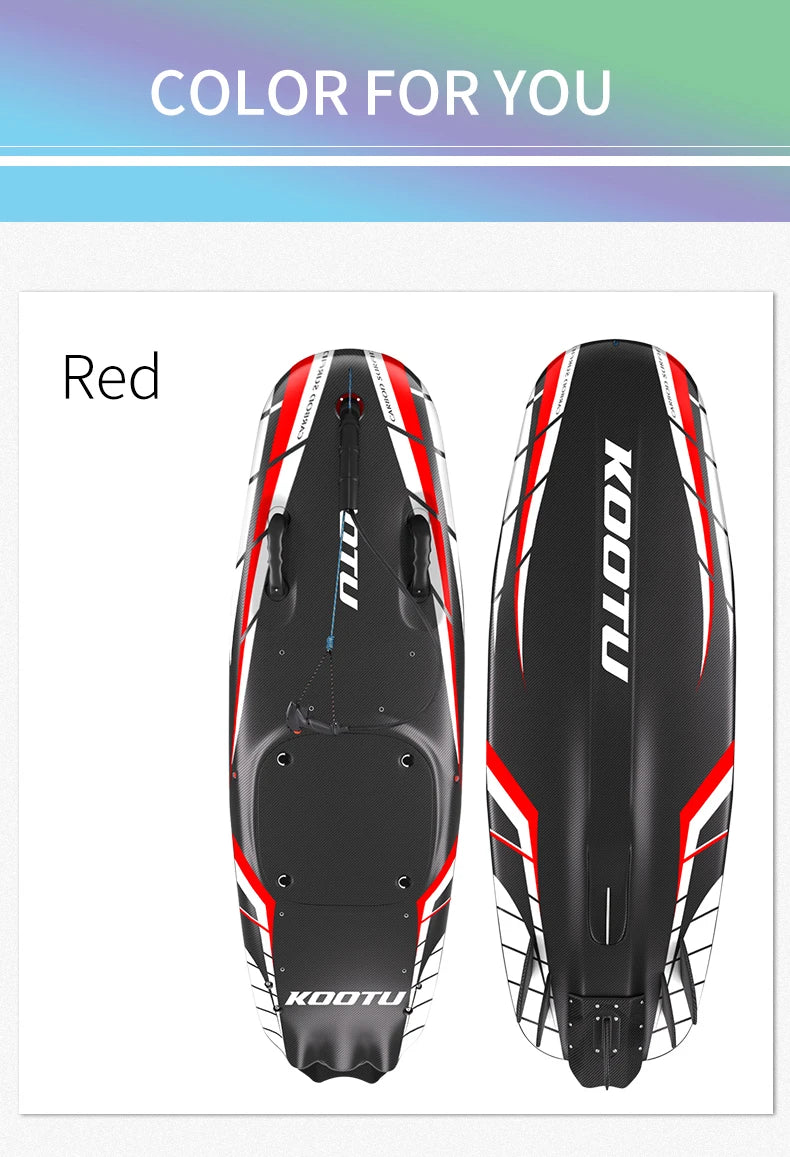 KOOTU Fuel Surfboard Summer Jet Surfboards Lightweight Carbon Fiber Surfboards with 109cc Engine Electric Surfboards