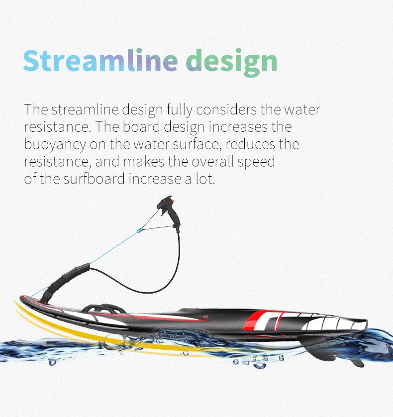 KOOTU Fuel Surfboard Summer Jet Surfboards Lightweight Carbon Fiber Surfboards with 109cc Engine Electric Surfboards