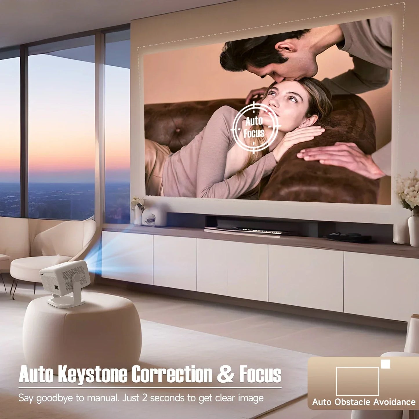 Magcubic Native 1080P Smart Projector | 650 ANSI, Android 11, Auto Keystone
