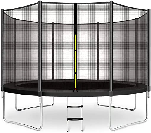 6FT Outdoor Trampoline with Safety Enclosure Net – Heavy Duty Kids & Fitness Garden Trampoline