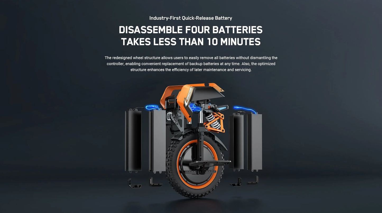 INMOTION V14 Electric Unicycle 9000W Off-Road EUC | 70km/h