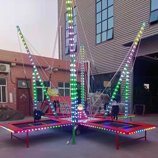 kids bungee trampoline amusement park ride
