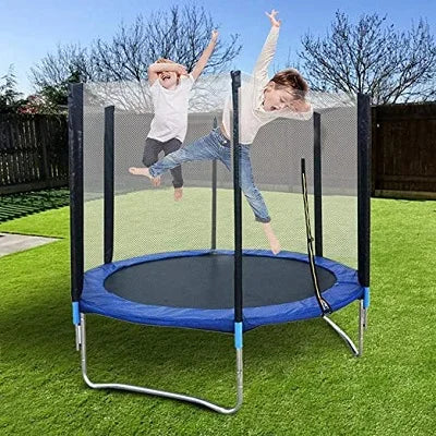 backyard kids trampoline outdoor garden play equipment with safety net